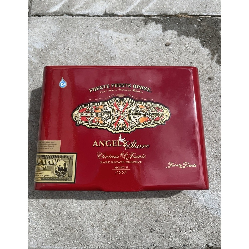 Fuente Opus X Angel's Share Cigar Box Cigar Collectors Item Tobacco